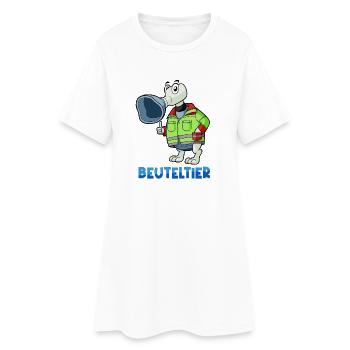 Marsupial / Service de secours et d’anesthésie - Robe T-shirt Femme - blanc - Devant