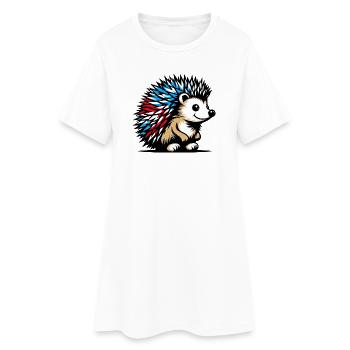 Hedgehog - Women’s T-Shirt Dress - white - Front