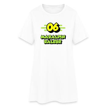 Maralpin beschwert sich - Frauen T-Shirt-Kleid - Weiß - Vorne
