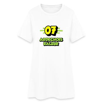 Ardechois râleur - Robe T-shirt Femme - blanc - Devant