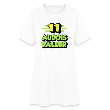 Audois râleur - Robe T-shirt Femme - blanc - Devant
