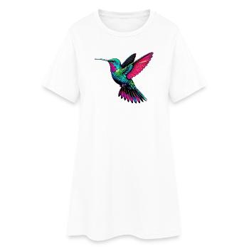 Colibri - Robe T-shirt Femme - blanc - Devant