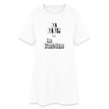 Ma Mamie Est Une Grande Dame - Robe T-shirt Femme - blanc - Devant