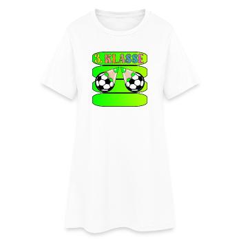 Grundschule 3. Klasse Fußball - Frauen T-Shirt-Kleid - Weiß - Vorne