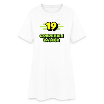Correzien râleur - Robe T-shirt Femme - blanc - Devant