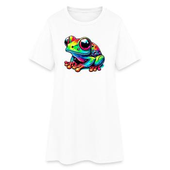 Frog - Women’s T-Shirt Dress - white - Front
