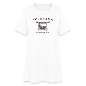 Yokohama, Japon, Sanctuaire Iseyama Kotai Jingu Torii - Robe T-shirt Femme - blanc - Devant