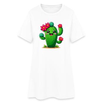 Cactus - Robe T-shirt Femme - blanc - Devant