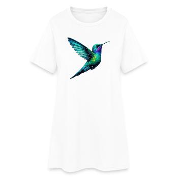 Colibri - Robe T-shirt Femme - blanc - Devant