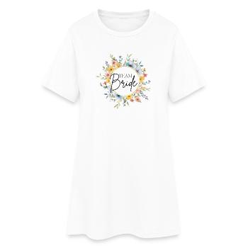 L’équipe Bride ! Personnalisable - Robe T-shirt Femme - blanc - Devant