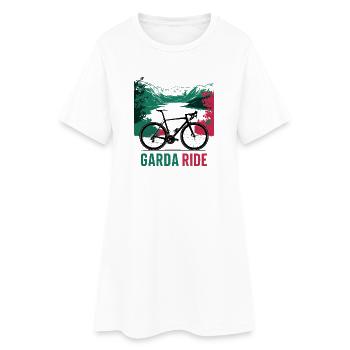 Garda Ride Scenic Cycling Design - Women’s T-Shirt Dress - white - Front