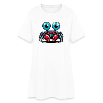Crabe - Robe T-shirt Femme - blanc - Devant