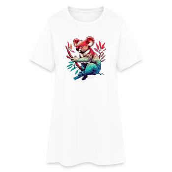 Koala - Women’s T-Shirt Dress - white - Front