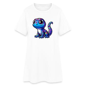 Gecko - Women’s T-Shirt Dress - white - Front