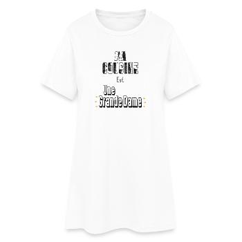 Ma Cousine Est Une Grande Dame - Robe T-shirt Femme - blanc - Devant