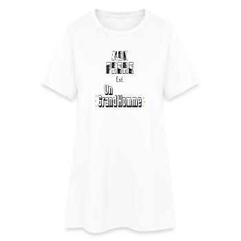 Mon Frère Est Un Grand Homme - Robe T-shirt Femme - blanc - Devant