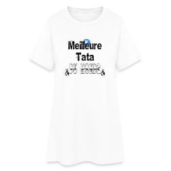Meilleure Tata du Monde - Robe T-shirt Femme - blanc - Devant