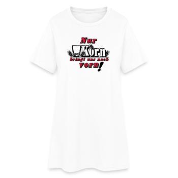 Seul le maïs nous apporte... (24) - Robe T-shirt Femme - blanc - Devant