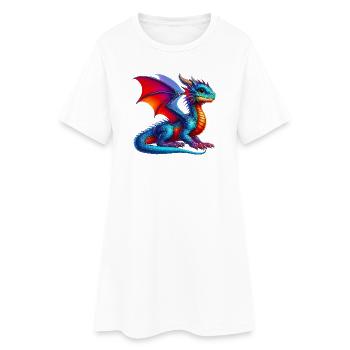 Dragon - Robe T-shirt Femme - blanc - Devant