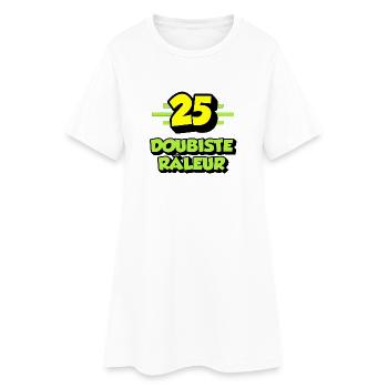 Beschwerdender Dubist - Frauen T-Shirt-Kleid - Weiß - Vorne