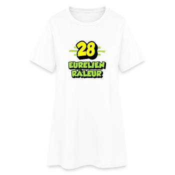Eurélien râleur - Robe T-shirt Femme - blanc - Devant