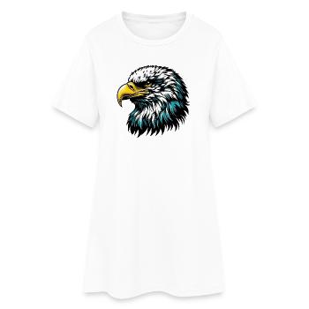 Aigle - Robe T-shirt Femme - blanc - Devant