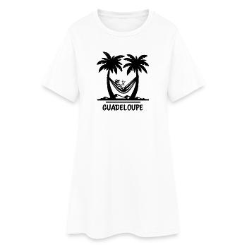 Hamac Guadeloupe - Robe T-shirt Femme - blanc - Devant