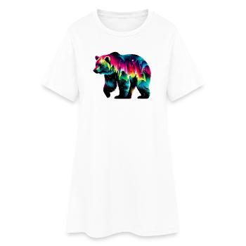 Ours - Robe T-shirt Femme - blanc - Devant