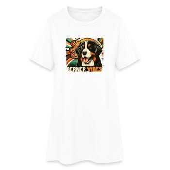 Bouvier bernois - Robe T-shirt Femme - blanc - Devant