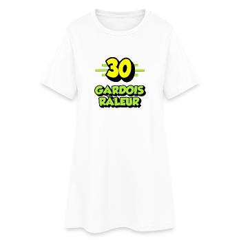 Gardois râleur - Robe T-shirt Femme - blanc - Devant