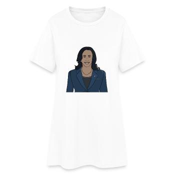 Votez pour Kamala Harris aux élections présidentielles américaines - Robe T-shirt Femme - blanc - Devant