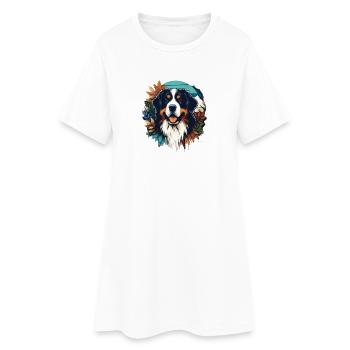 Bouvier bernois - Robe T-shirt Femme - blanc - Devant