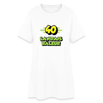Landais râleur - Robe T-shirt Femme - blanc - Devant