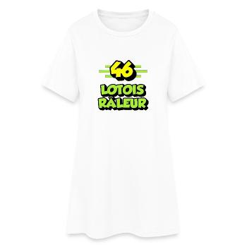 Lotois râleur - Robe T-shirt Femme - blanc - Devant
