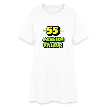 Meusien râleur - Robe T-shirt Femme - blanc - Devant