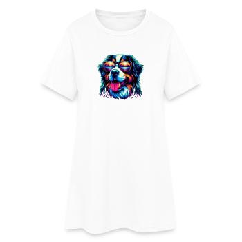 Bouvier bernois - Robe T-shirt Femme - blanc - Devant