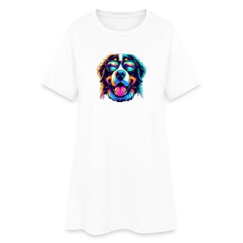 Bouvier bernois - Robe T-shirt Femme - blanc - Devant