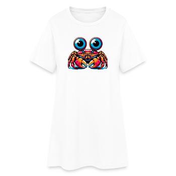 Crabe - Robe T-shirt Femme - blanc - Devant