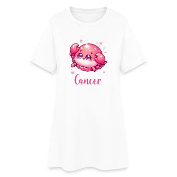 Sweet Cancer Zodiac Astrology Gift - Women’s T-Shirt Dress - white - Front