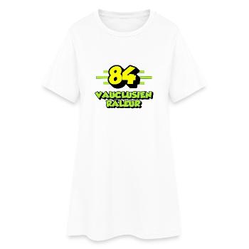 Klagender Vaucluse - Frauen T-Shirt-Kleid - Weiß - Vorne