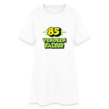 Vendéen râleur - Robe T-shirt Femme - blanc - Devant