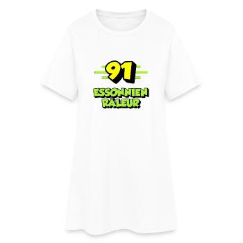 Sich beschweren Essonne - Frauen T-Shirt-Kleid - Weiß - Vorne