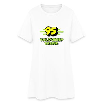 Val d'oisien grumbler - Frauen T-Shirt-Kleid - Weiß - Vorne