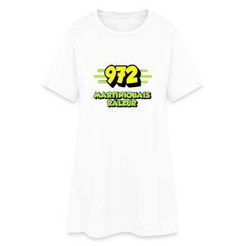 Martiniquais râleur - Robe T-shirt Femme - blanc - Devant