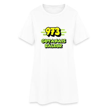 Guyanais râleur - Robe T-shirt Femme - blanc - Devant