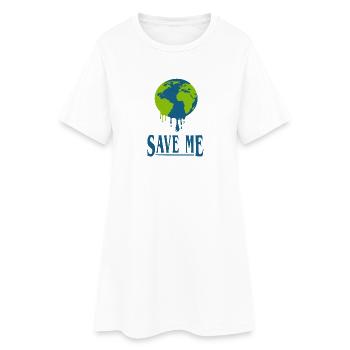 Save me - Women’s T-Shirt Dress - white - Front