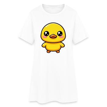 Duckling Duck Duck Duck - Women’s T-Shirt Dress - white - Front