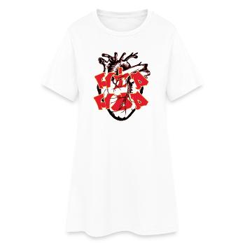 HIP HOP - Back to the roots - Frauen T-Shirt-Kleid - Weiß - Vorne
