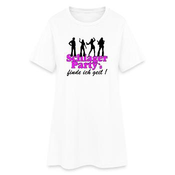 Schlager Party, Schlager Musik, je trouve ça cool - Robe T-shirt Femme - blanc - Devant