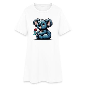 Koala - Robe T-shirt Femme - blanc - Devant